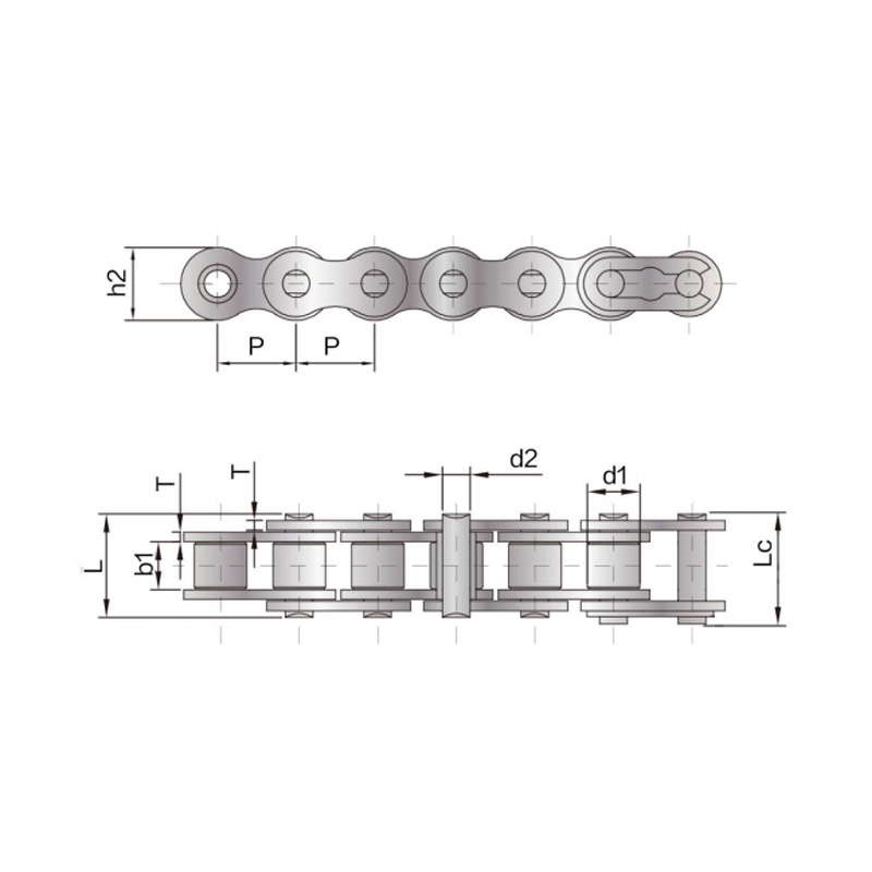 Maikling pitch precision roller Chain (B series)