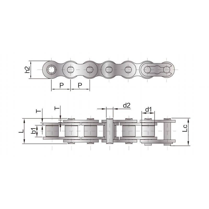 Maikling pitch precision roller Chain ( A series )