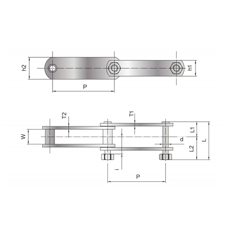 HSS HSC SAV hindi kinakalawang na asero conveyor Chain