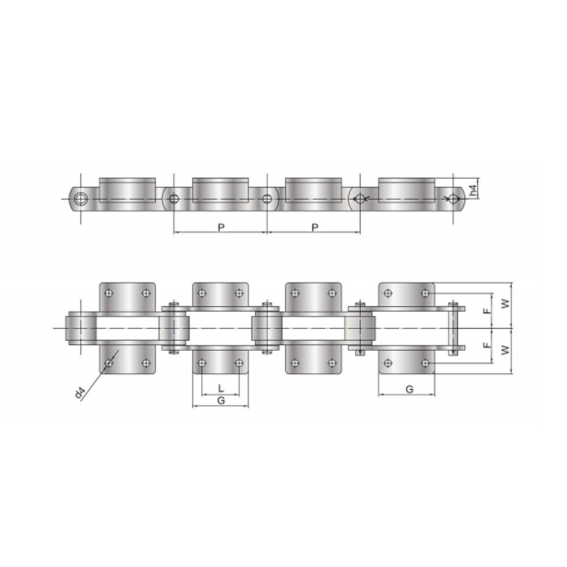 Conveyor Chain na may attachment ( M Series )