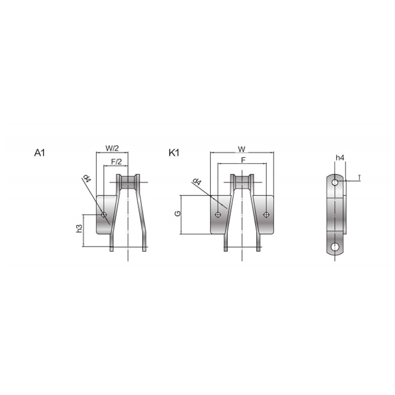 Welded offset Chain na may attachment