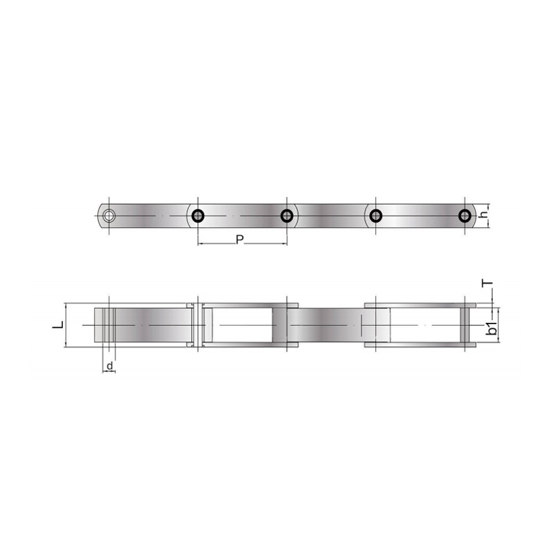 Metallurgical Waste material conveyor Chain