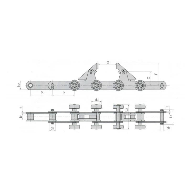 Conveyor Chain Para sa Linya ng Produksyon ng Sasakyan
